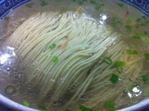 パイコースープで作るお手軽塩ラーメン